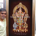 Thiruchendur Murugan Photo Frame - Divine Sea-Shore Temple Art