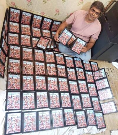 Bulk order of 200 black framed photo collages for Dastaan '21 college farewell event.