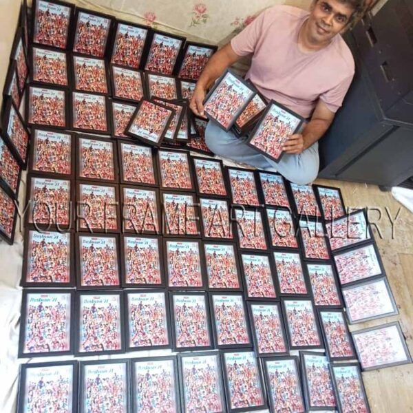 Bulk order of 200 black framed photo collages for Dastaan '21 college farewell event.