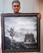 Customized canvas printing with vintage frame in Coimbatore
