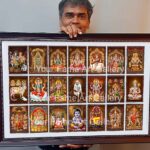 Customized 21 Gods in a Single Frame Hindu devotional photo collage by Your Frame Art Gallery