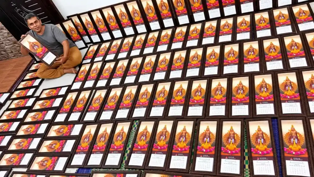 Bulk customized Murugar calendar frames for 2027 by Your Frame Art Gallery in Coimbatore