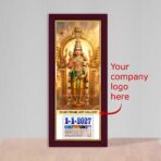 Customized Lord Murugar calendar frame 2027 with logo branding by Your Frame Art Gallery in Coimbatore.