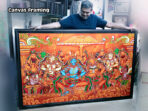 Custom Canvas art stretching  Framing service