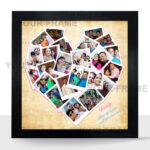 Heart-Shaped Family Photo Collage
