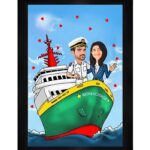 Personalized Couple Caricature Art | unique Wedding Gift